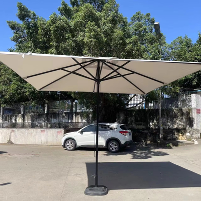 알루미늄 프레임 광장 정원 우산 UV50 보호 및 280g 폴리에스터 천